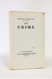 BERNANOS : Un crime - First edition - Edition-Originale.com