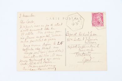 BERNARD : Carte postale adressée à son ami Carlo Rim - Signiert, Erste Ausgabe - Edition-Originale.com