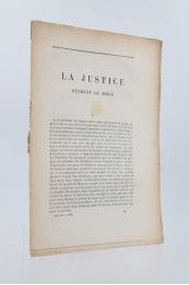 BERQUIER : La justice pendant le siège. Extrait de la Revue des Deux Mondes - Prima edizione - Edition-Originale.com