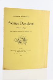 BERRICHON : Poèmes décadents 1883-1895 - Prima edizione - Edition-Originale.com