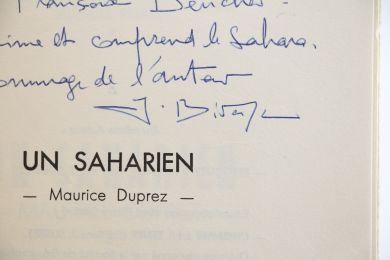BIDAULT : Maurice Duprez. Un Saharien - Signed book, First edition - Edition-Originale.com