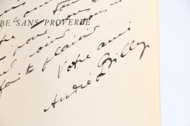 BILLY : Proverbe sans Proverbe - Autographe, Edition Originale - Edition-Originale.com