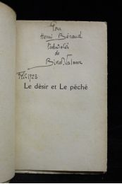 BINET-VALMER : Le désir et le péché - Signed book, First edition - Edition-Originale.com