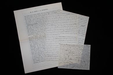 BLANCHOT : De la louange à la souveraineté. Manuscrit autographe et tapuscrit complets - Signiert, Erste Ausgabe - Edition-Originale.com