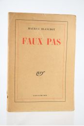 BLANCHOT : Faux Pas - Edition Originale - Edition-Originale.com