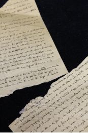 BLANCHOT : Fragment de manuscrit autographe sur Gaston Doumergue - First edition - Edition-Originale.com