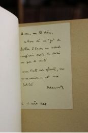 BLANCHOT : L'arrêt de mort - Autographe, Edition Originale - Edition-Originale.com