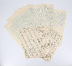 BLANCHOT : Le Paradoxe d'Aytré - Manuscrit original et tapuscrit complets - Signiert, Erste Ausgabe - Edition-Originale.com