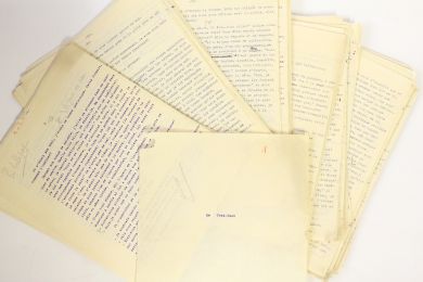 BLANCHOT : Le Très-Haut. Tapuscrit complet avec de nombreux ajouts autographes. - Autographe, Edition Originale - Edition-Originale.com