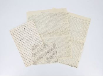 BLANCHOT : Un roman de Jarry.  Manuscrit autographe et tapuscrit signé complets - Signed book, First edition - Edition-Originale.com