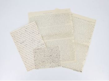 BLANCHOT : Un roman de Jarry.  Manuscrit autographe et tapuscrit signé complets - Signiert, Erste Ausgabe - Edition-Originale.com