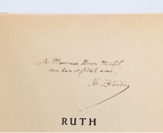 BLANDIN : Ruth Tonie Suzanne - Poèmes bibliques - Autographe, Edition Originale - Edition-Originale.com