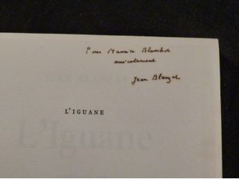 BLANZAT : L'iguane - Autographe, Edition Originale - Edition-Originale.com