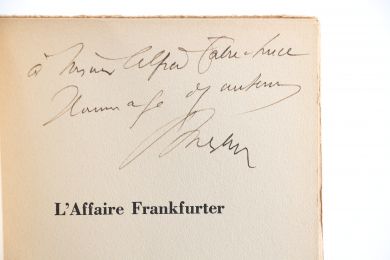 BLOCH : L'Affaire Frankfurter - Autographe, Edition Originale - Edition-Originale.com
