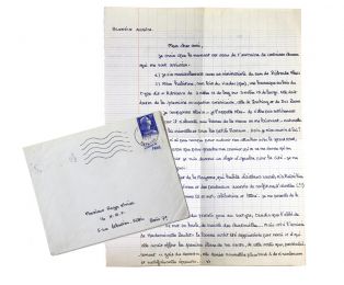 BLONDIN : Lettre autographe signée d'une page adressée à son meilleur ami Roger Nimier depuis Laval - Signiert, Erste Ausgabe - Edition-Originale.com