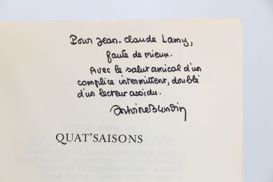 BLONDIN : Quat' saisons - Autographe, Edition Originale - Edition-Originale.com