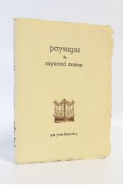 BONNEFOY : Paysages de Raymond Mason - Erste Ausgabe - Edition-Originale.com