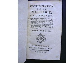 BONNET : Contemplation de la nature - Edition-Originale.com