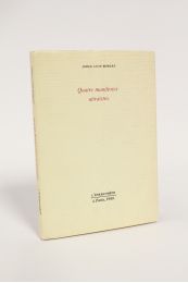 BORGES : Quatre manifestes ultraïstes - First edition - Edition-Originale.com