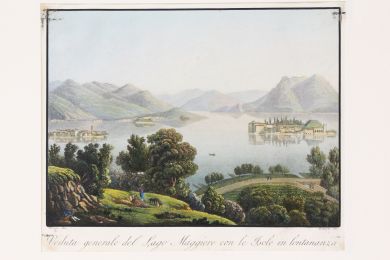 BOSIO : Veduta generale del Lago Maggiore con le Isole in lontananza  - Erste Ausgabe - Edition-Originale.com