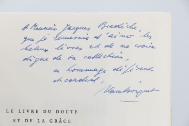 BOSQUET : Le livre du doute et de la grâce - Autographe, Edition Originale - Edition-Originale.com