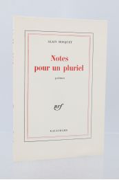 BOSQUET : Notes pour un pluriel - Prima edizione - Edition-Originale.com