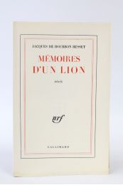 BOURBON BUSSET : Mémoires d'un lion - Edition Originale - Edition-Originale.com