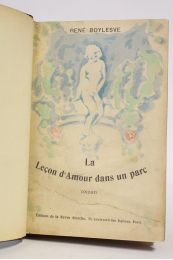 BOYLESVE : La leçon d'amour dans un parc - Edition Originale - Edition-Originale.com