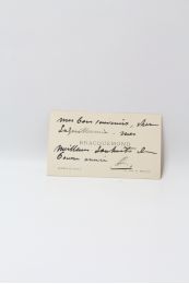 BRACQUEMOND : Carte-lettre autographe signée au peintre et graveur Auguste Laguillermie - Signed book, First edition - Edition-Originale.com