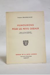 BRANDICOURT : Humourons pour les petits oiseaux - Autographe, Edition Originale - Edition-Originale.com