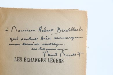 BRASILLACH : Les Echanges légers - Autographe, Edition Originale - Edition-Originale.com