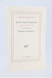 BREDIN : Discours de réception de Jean-Denis Bredin à l'Académie Française et réponse de Pierre Moinot - Erste Ausgabe - Edition-Originale.com