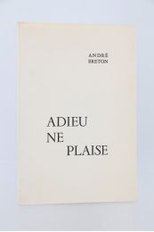 BRETON : Adieu ne plaise - Erste Ausgabe - Edition-Originale.com
