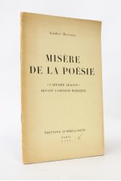 BRETON : Misère de la poésie - First edition - Edition-Originale.com