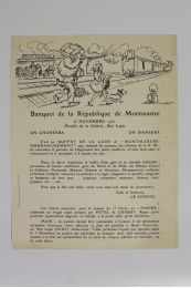 BRIDGE : Banquet de la République de Montmartre au moulin de la Galette - Prima edizione - Edition-Originale.com