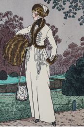 En tenue de parade. Robe d'hiver pour la promenade (pl.13, La Gazette du Bon ton, 1914 n°2) - Erste Ausgabe - Edition-Originale.com
