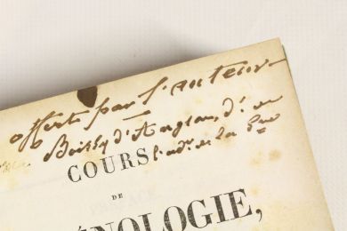 BROUSSAIS : Cours de phrénologie - Autographe, Edition Originale - Edition-Originale.com