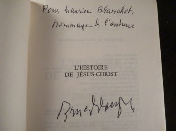 BRUCKBERGER : L'histoire de Jésus-Christ - Autographe, Edition Originale - Edition-Originale.com