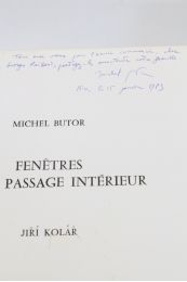BUTOR : Fenêtres sur le passage intérieur - Libro autografato, Prima edizione - Edition-Originale.com