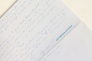 BUTOR : Lettre autographe signée à Georges Raillard  - Autographe, Edition Originale - Edition-Originale.com