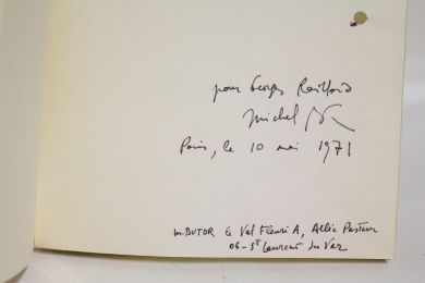 BUTOR : Où. Le génie du lieu, 2 - Signed book, First edition - Edition-Originale.com