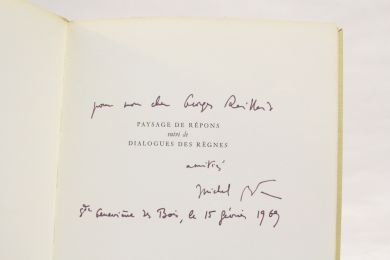 BUTOR : Paysage de répons suivi de Dialogues des règnes - Signiert, Erste Ausgabe - Edition-Originale.com
