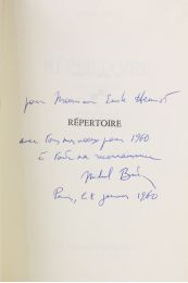 BUTOR : Répertoire - Signed book, First edition - Edition-Originale.com