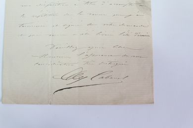 CABANEL : Lettre autographe signée à propos de son plus célèbre tableau : la Naissance de Vénus - Libro autografato, Prima edizione - Edition-Originale.com