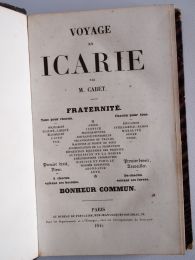 CABET : Voyage en Icarie - Edition-Originale.com