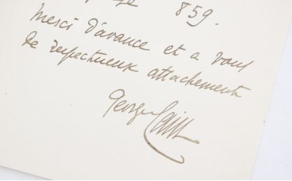 CAIN : Lettre autographe datée et signée concernant un don de trois tableaux fait au musée Carnavalet  - Autographe, Edition Originale - Edition-Originale.com