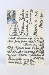 CALDER : Carte postale autographe signée d'Alexander Calder et Juan Luis Buñuel adressée à Jeanne Rucar épouse Buñuel - Signiert, Erste Ausgabe - Edition-Originale.com