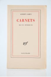 CAMUS : Carnets I. Mai 1935 - Février 1942 - Edition Originale - Edition-Originale.com