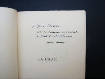 CAMUS : La chute - Autographe, Edition Originale - Edition-Originale.com