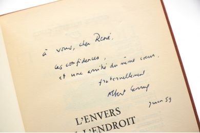 CAMUS : L'envers et l'endroit - Autographe - Edition-Originale.com